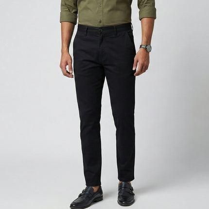 Hide & City Men's Lycra Ankle Fit Pants | Premium  | Casual & Office Wear | DIONARU