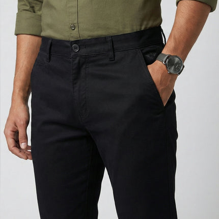 Hide & City Men's Lycra Ankle Fit Pants | Premium  | Casual & Office Wear | DIONARU