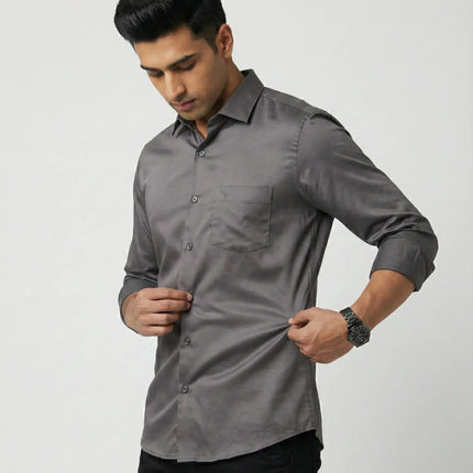 Satin Lycra Formal Shirt's for Men | Smooth Finish | Stretch Comfort | DIONARU