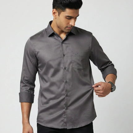 Satin Lycra Formal Shirt's for Men | Smooth Finish | Stretch Comfort | DIONARU