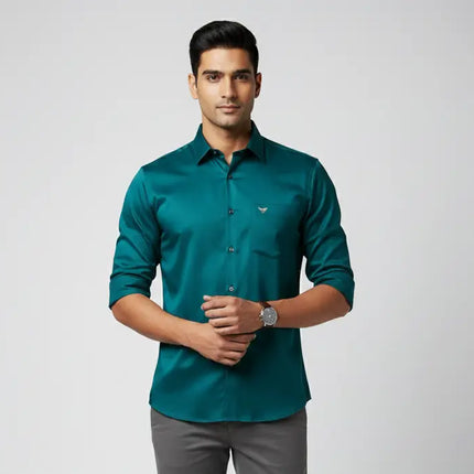 Satin Lycra Formal Shirt's for Men | Smooth Finish | Stretch Comfort | DIONARU