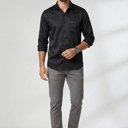 Satin Lycra Formal Shirt's for Men | Smooth Finish | Stretch Comfort | DIONARU