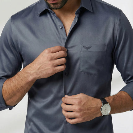 Satin Lycra Formal Shirt's for Men | Smooth Finish | Stretch Comfort | DIONARU