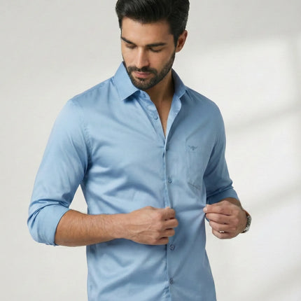 Satin Lycra Formal Shirt's for Men | Smooth Finish | Stretch Comfort | DIONARU