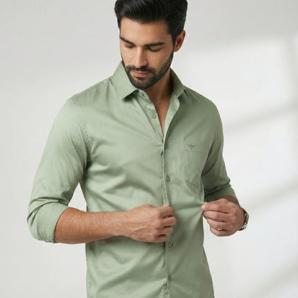 Satin Lycra Formal Shirt's for Men | Smooth Finish | Stretch Comfort | DIONARU