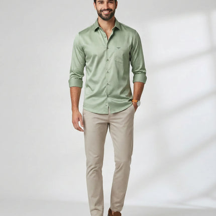 Satin Lycra Formal Shirt's for Men | Smooth Finish | Stretch Comfort | DIONARU