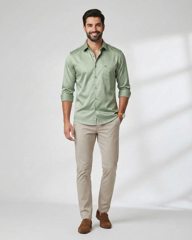 Satin Lycra Formal Shirt's for Men | Smooth Finish | Stretch Comfort | DIONARU