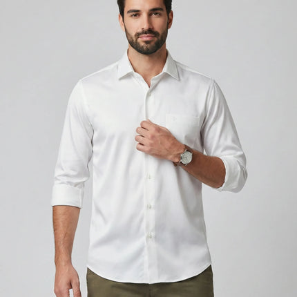 Satin Lycra Formal Shirt's for Men | Smooth Finish | Stretch Comfort | DIONARU