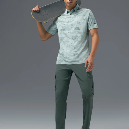 Men’s Solid Relax Fit Sports Cargo Trackpants with TS FLEXI Technology