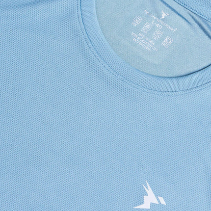 Men’s Solid Slim Fit Crew Neck T-Shirt with Advanced TECHNO COOL+ Fabric