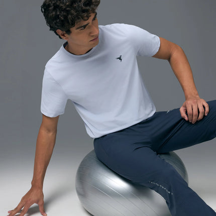 Men’s Solid Slim Fit Crew Neck T-Shirt with COTFLEX Innovation