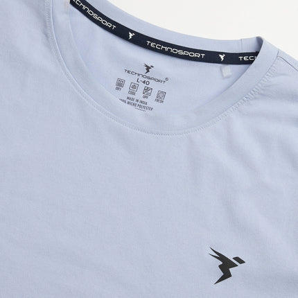 Men’s Solid Slim Fit Crew Neck T-Shirt with COTFLEX Innovation