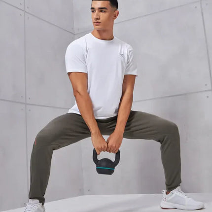 Men’s Solid Slim Fit Crew Neck T-Shirt with COTFLEX Innovation