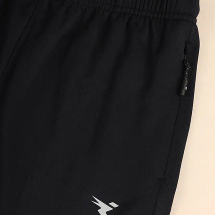 Men’s Solid Slim Fit Trackpants with Advanced TECHNO DRY Fabric