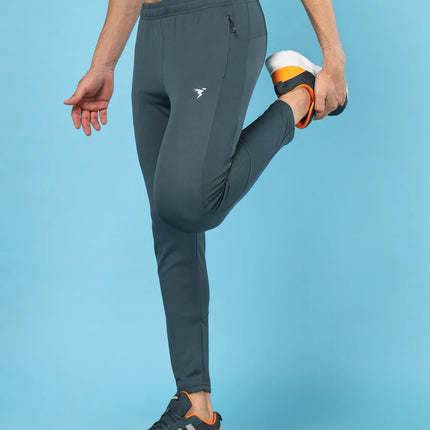 Men’s Solid Slim Fit Trackpants with Advanced TECHNO DRY Fabric