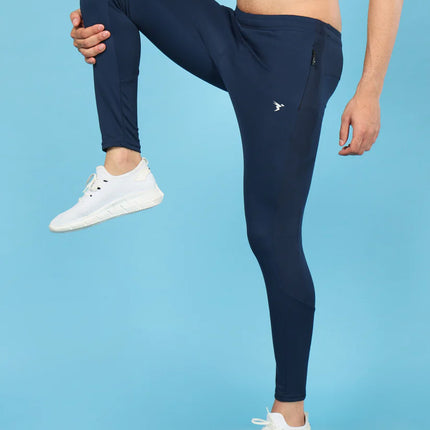 Men’s Solid Slim Fit Trackpants with Advanced TECHNO DRY Fabric