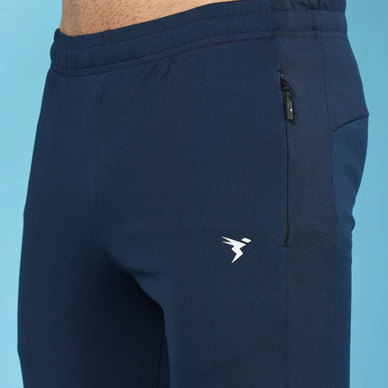 Men’s Solid Slim Fit Trackpants with Advanced TECHNO DRY Fabric