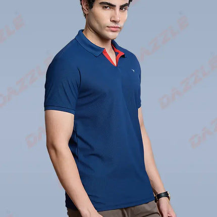 CRAZY MATTY Slim Fit T-Shirt – DAZZLE Sports Wear | Premium Matty Dryfit Polo for Men