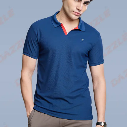 CRAZY MATTY Slim Fit T-Shirt – DAZZLE Sports Wear | Premium Matty Dryfit Polo for Men