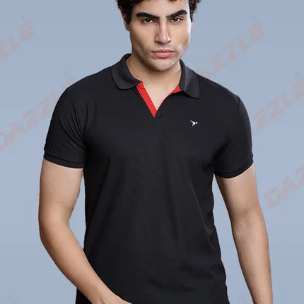 CRAZY MATTY Slim Fit T-Shirt – DAZZLE Sports Wear | Premium Matty Dryfit Polo for Men