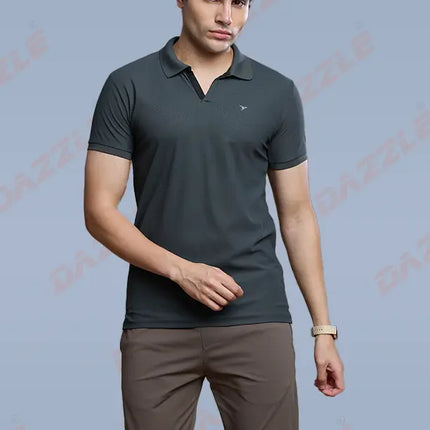 CRAZY MATTY Slim Fit T-Shirt – DAZZLE Sports Wear | Premium Matty Dryfit Polo for Men