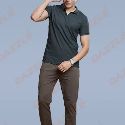 CRAZY MATTY Slim Fit T-Shirt – DAZZLE Sports Wear | Premium Matty Dryfit Polo for Men
