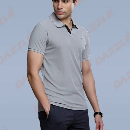 CRAZY MATTY Slim Fit T-Shirt – DAZZLE Sports Wear | Premium Matty Dryfit Polo for Men