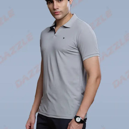 CRAZY MATTY Slim Fit T-Shirt – DAZZLE Sports Wear | Premium Matty Dryfit Polo for Men