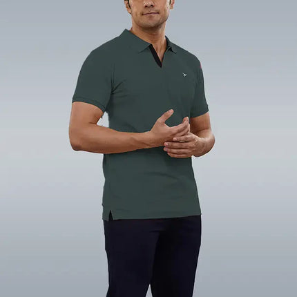 CRAZY MATTY Slim Fit T-Shirt – DAZZLE Sports Wear | Premium Matty Dryfit Polo for Men