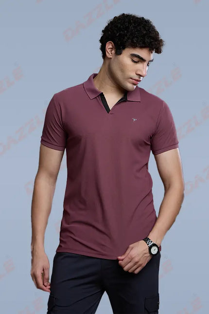 CRAZY MATTY Slim Fit T-Shirt – DAZZLE Sports Wear | Premium Matty Dryfit Polo for Men