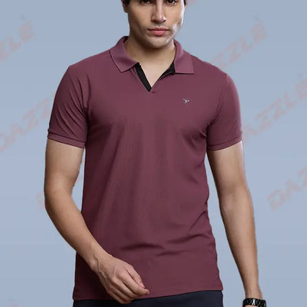 CRAZY MATTY Slim Fit T-Shirt – DAZZLE Sports Wear | Premium Matty Dryfit Polo for Men