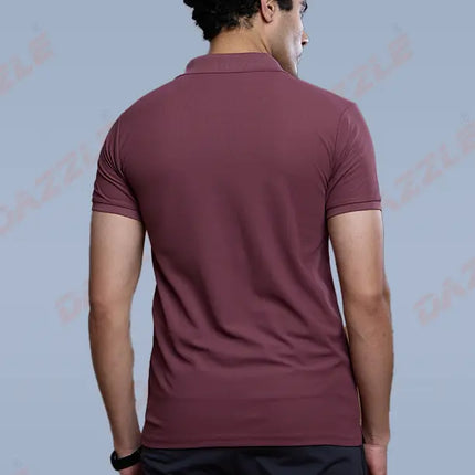 CRAZY MATTY Slim Fit T-Shirt – DAZZLE Sports Wear | Premium Matty Dryfit Polo for Men