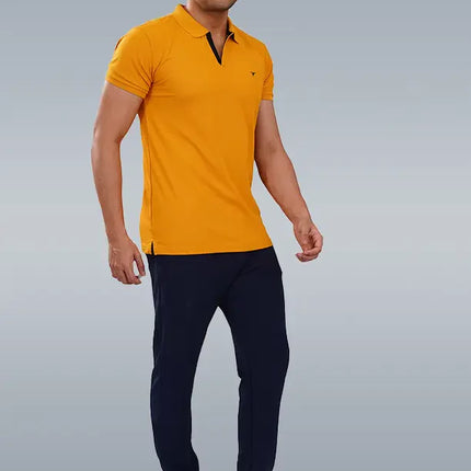 CRAZY MATTY Slim Fit T-Shirt – DAZZLE Sports Wear | Premium Matty Dryfit Polo for Men