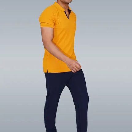 CRAZY MATTY Slim Fit T-Shirt – DAZZLE Sports Wear | Premium Matty Dryfit Polo for Men