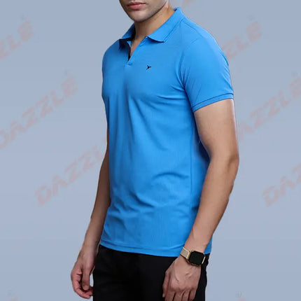 CRAZY MATTY Slim Fit T-Shirt – DAZZLE Sports Wear | Premium Matty Dryfit Polo for Men