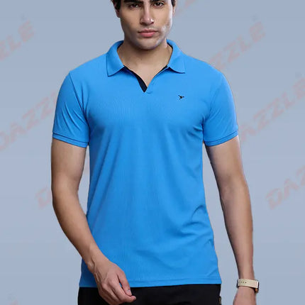 CRAZY MATTY Slim Fit T-Shirt – DAZZLE Sports Wear | Premium Matty Dryfit Polo for Men