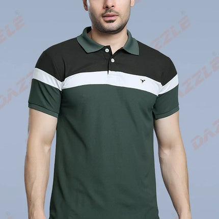 CRAZY MATTY Trendy T-Shirt – Green | DAZZLE Sports Wear | Stylish Slim-Fit Dri-Fit Matty Tee