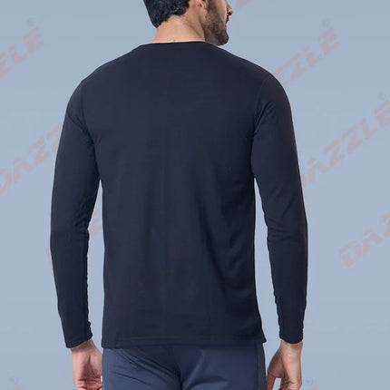 Men’s Round Neck Full Sleeves Cotton T-Shirt – Comfort Fit