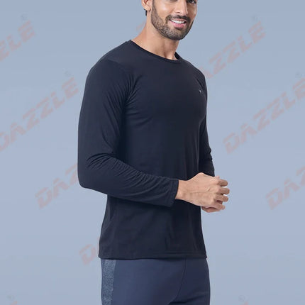 Men’s Round Neck Full Sleeves Cotton T-Shirt – Comfort Fit