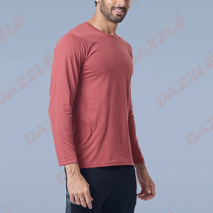 Men’s Round Neck Full Sleeves Cotton T-Shirt – Comfort Fit