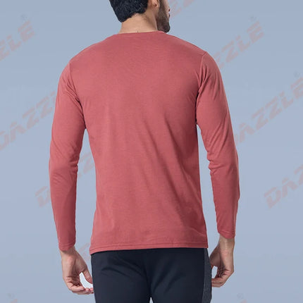 Men’s Round Neck Full Sleeves Cotton T-Shirt – Comfort Fit