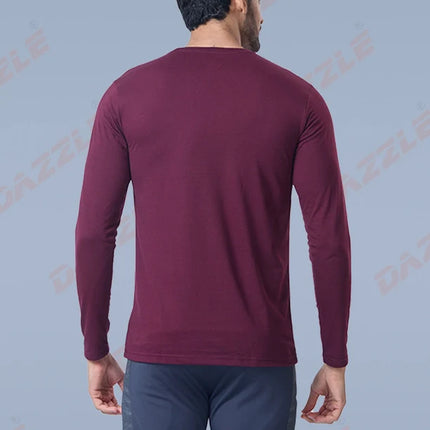 Men’s Round Neck Full Sleeves Cotton T-Shirt – Comfort Fit