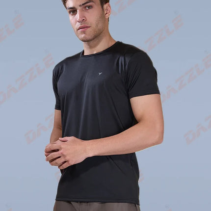 BUTTER LYCRA R-Neck T-Shirt – DAZZLE Sports Wear | Ultra-Soft Slim Fit Round Neck Tee for Men