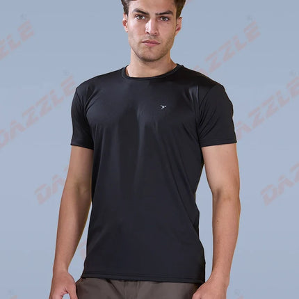 BUTTER LYCRA R-Neck T-Shirt – DAZZLE Sports Wear | Ultra-Soft Slim Fit Round Neck Tee for Men