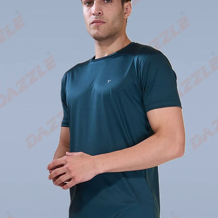 BUTTER LYCRA R-Neck T-Shirt – DAZZLE Sports Wear | Ultra-Soft Slim Fit Round Neck Tee for Men