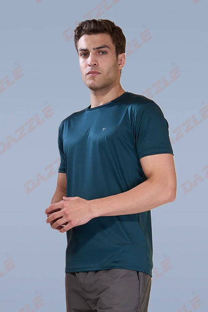 BUTTER LYCRA R-Neck T-Shirt – DAZZLE Sports Wear | Ultra-Soft Slim Fit Round Neck Tee for Men
