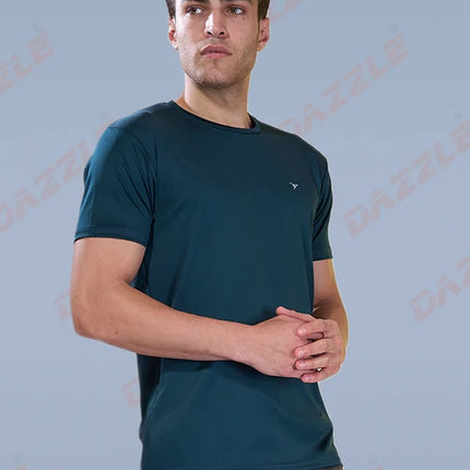 BUTTER LYCRA R-Neck T-Shirt – DAZZLE Sports Wear | Ultra-Soft Slim Fit Round Neck Tee for Men