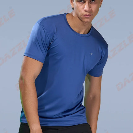BUTTER LYCRA R-Neck T-Shirt – DAZZLE Sports Wear | Ultra-Soft Slim Fit Round Neck Tee for Men