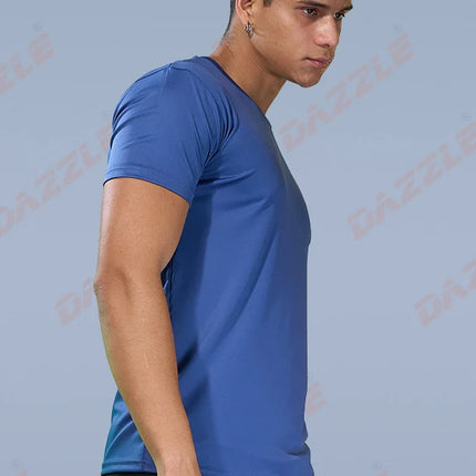 BUTTER LYCRA R-Neck T-Shirt – DAZZLE Sports Wear | Ultra-Soft Slim Fit Round Neck Tee for Men