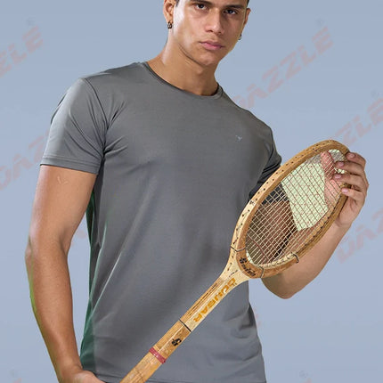 BUTTER LYCRA R-Neck T-Shirt – DAZZLE Sports Wear | Ultra-Soft Slim Fit Round Neck Tee for Men